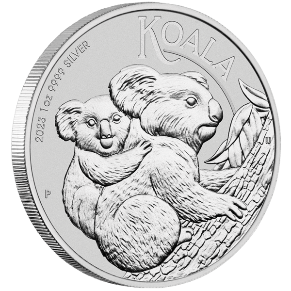 1 Oz Silver Australian Koala Coin (2023) Rev Angle