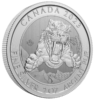 2023 10 2 Oz. 99.99 Pure Silver Coin Ice Age Smilodon Sabre Tooth Cat Bullion Reverse Fq