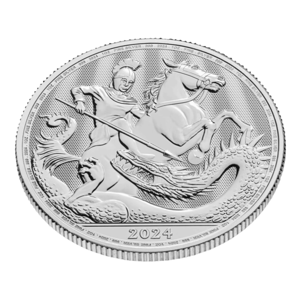 St George and the Dragon 2024 1oz Silver Coin - Image 3