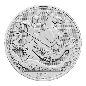 St George and the Dragon 2024 1oz Silver Coin