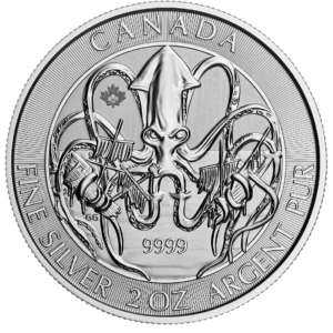 2020 Creatures of the North The Kraken 2 oz Silver Coin - Brilliant Uncirculated